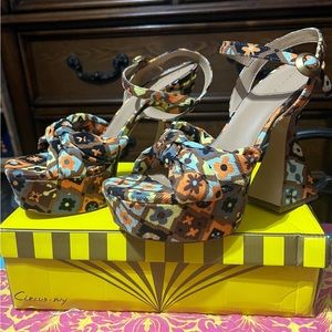 Audrea ‘Bourbon Disco’ Circus by Sam Edelman platform heels.